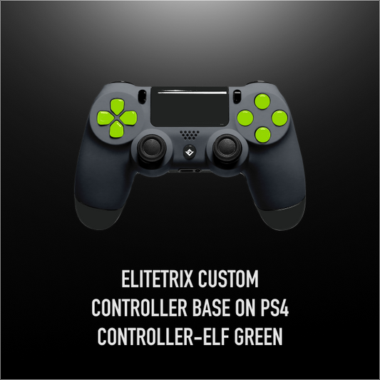 EliteTrix Custom Controller base on PS4 Controller-Elf Green