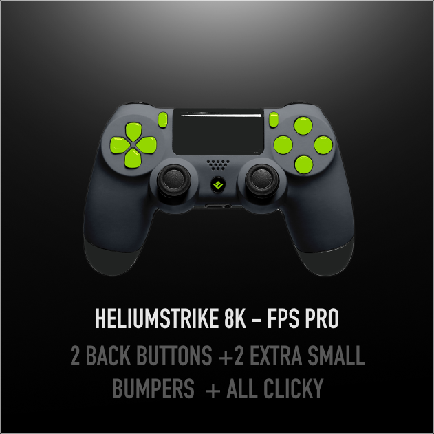 Elitetrix HeliumStrike 8K fps pro｜2 back buttons +2 Extra small bumpers  + All clicky｜Ship in 72h