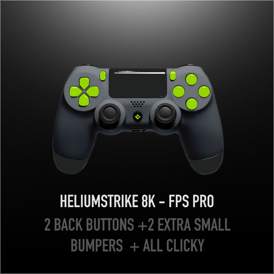 Elitetrix HeliumStrike 8K fps pro｜2 back buttons +2 Extra small bumpers  + All clicky｜Ship in 72h