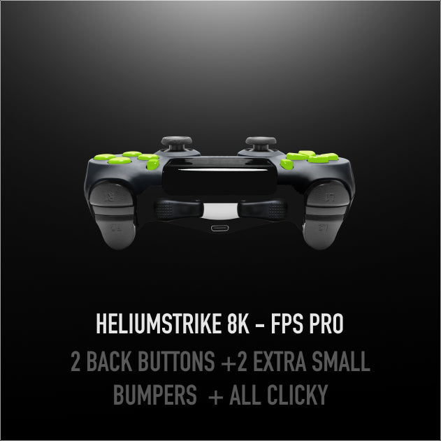 Elitetrix HeliumStrike 8K fps pro｜2 back buttons +2 Extra small bumpers  + All clicky｜Ship in 72h
